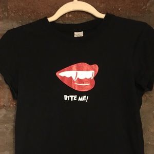 Black “Bite Me” Tee